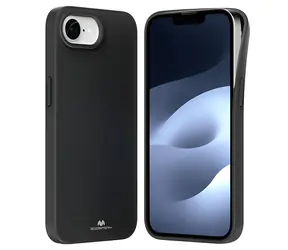 Mercury Soft iPhone 16e/17e Hülle, schwarz / TPU / Mattes Finish