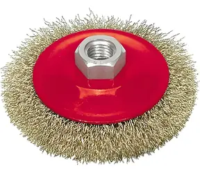 Vorel Drahtbürste, Seite 100 mm, messingbeschichteter Draht / Bürste / Schleifen und Polieren