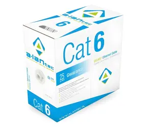 Installationskabel U/UTP Cat6 305 m / Netzwerkkabel / Massivleiter / PVC-Mantel