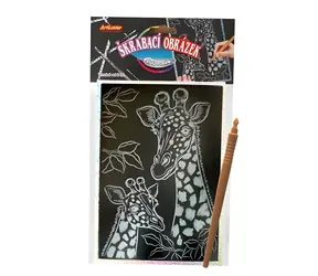 Rubbelbild Giraffe / Holografisch / 20x15 cm