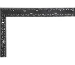 Vorel Tischlerwinkel 300 x 200 mm schwarz / Quadratisch / 300 x 200 mm