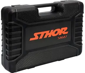 STHOR Gola Steckschlüsselsatz 1/2", 94-teilig / Chrom-Vanadium-Stahl / Koffer