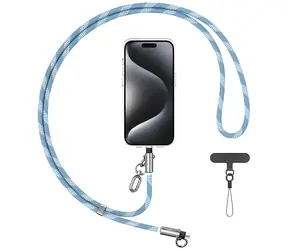USAMS SJ746 blau / Nackengurt mit Ladekabel / USB-C - Lightning / 30 W / 1,2 m