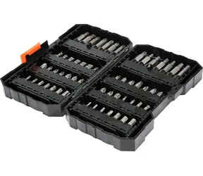 STHOR Bit-Set 1/4" 56-teilig / Bit-Set / Chrom-Vlies-Stahl / Kunststoffkoffer