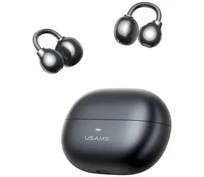 USAMS Echo R02 grau / Kopfhörer / Clip-On / Bluetooth 5.3