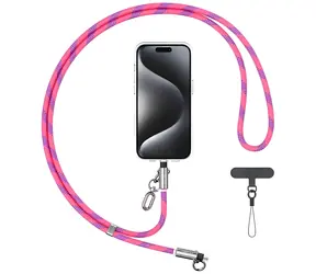 USAMS SJ746 pink / Nackengurt mit Ladekabel / USB-C - Lightning / 30 W / 1,2 m