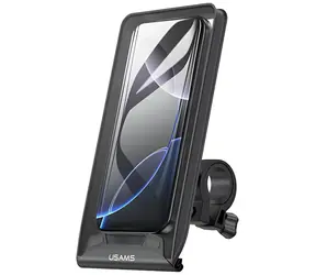 USAMS ZJ083 schwarz / Fahrradhalterung / wasserdicht / 360° drehbar / für Smartphones von 4,7 bis 7,2 Zoll