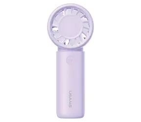 USAMS ICE01 lila / Taschenventilator / 500 mAh / 3 Geschwindigkeitsstufen / LED-Akkustandsanzeige