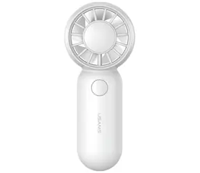 USAMS ZB354 Mini-Taschenventilator, weiß / Handventilator / 500 mAh / 3 Geschwindigkeitsstufen / USB-Ladefunktion