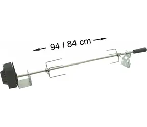 Cattara UNI / Grillnadel / 230 V und USB-Stromversorgung / 94 cm / Tragkraft 8 kg
