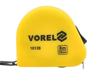 Vorel Maßband 8 m x 25 mm gelb / Maßband / 8 m / 25 mm / gelb