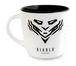 Diablo Chairs Tasse weiß-schwarz / Tasse / Keramik / 310 ml