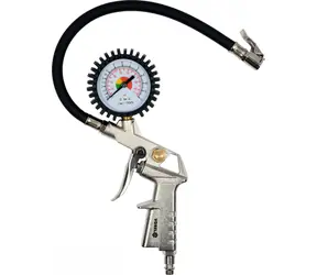 Vorel Reifenfüllpistole mit Manometer / Aufblaspistole / 2,8-10 bar / Schlauch 0,4 m
