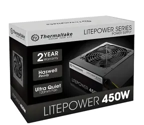 Thermaltake Litepower II schwarz / Netzteil / 450 W / aktive PFC / 120-mm-Lüfter