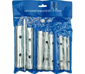 Vorel Steckschlüsselsatz 10-teilig / 6-22 mm / Kohlenstoffstahl / 2x Ratsche