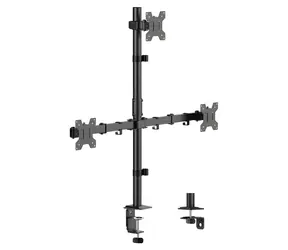 Tischhalterung für 3 Monitore / Monitorhalterung / 17-27 Zoll / Tragkraft 10 kg