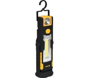 Vorel Werkstattlampe 3W COB-LED 220lm / Taschenlampe / 360° drehbar / magnetisch / 3x AAA