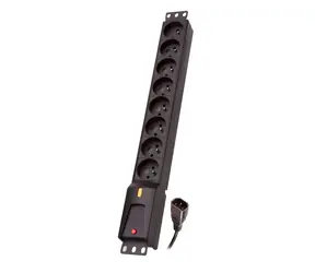 Steckdosenleiste LZRM 810 BW IEC 320 / Rack-Steckdosenleiste / PDU / IEC C13 / 5 m