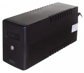 Digitus Line-Interactive USV / USV-Notstromversorgung / 800 VA / 480 W / 12 V / 9 Ah / 2x Schuko / AVR / USB / RJ11