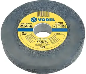 Vorel Schleifscheibe 150x12,7x17 mm / Schleifscheibe / fein / für Tischschleifmaschine