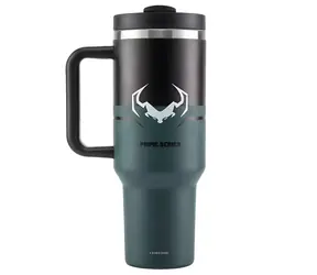 Diablo Gothic grün / Thermosbecher mit Henkel / 1200 ml / Edelstahl / Vakuumisolierung