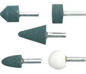 Vorel Schleifstein-Set mit Spitze, 5-teilig / Schleifsteine / Für gerade und Multifunktionsschleifer