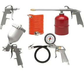Vorel Druckluftpistolen-Set, 5-teilig / Pneumatikwerkzeuge / Sprüh-, Blas-, Wasch- und Aufblaspistolen