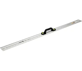 Vorel Aluminium-Lineal 1000 mm / Lineal / Breite 60 mm / Dicke 3 mm / mit Libellen
