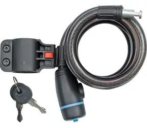 Vorel Kabel-Fahrradschloss 180 cm / Fahrradschloss /  10 mm / abschließbar