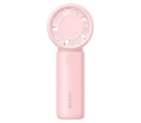 USAMS ICE01 pink / Taschenventilator / 3 Geschwindigkeitsstufen / 500 mAh / LED-Akkustandsanzeige