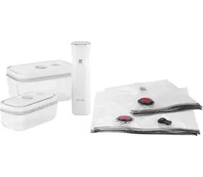 Fresh&Save Starterset mit 2 Glasbehältern (S/M) / Lebensmittelbehälter / Vakuumverschluss