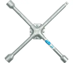Vorel Kreuzschlüssel 17-19-21-1/2" / Radschlüssel / Ganzmetall / Stecknüsse 17, 19, 21 mm und 1/2"