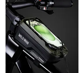 Wild man GX200 grün / Fahrradrahmentasche / Handyhülle bis 7 Zoll / PU+EVA
