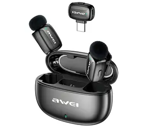 Awei MK5 Duo Ai-Voice schwarz / Ansteckmikrofon / Kabellos