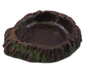 Repti Planet Terrariumschale, dunkelbraun / Schale / Kunstharz / 8,5 × 7,5 × 2,2 cm