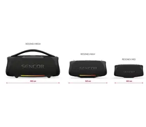 Resonex Mega Moc / Bluetooth reproduktor / 190W / TWS / IPX7 / LED