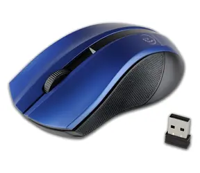 Galaxy blau-silber / Kabellose optische Maus