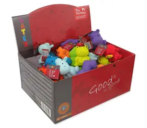 DOG FANTASY Spielzeug Latex Little Zoo Mix / für Hunde / 1 Stück.