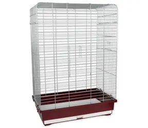 Bird Jewel Rozela burgunderrot / Käfig für Wellensittiche und Papageien / 60 × 37 × 85,5 cm / verzinkt
