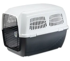 Ferplast Clipper 6 Transportino dunkelgrau / Hundebox / 93x65x68 cm / Kunststoff / für große und sehr große Hunderassen
