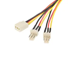 StarTech TX3 Lüfterstromkabel / Stromkabel / Molex (3-polig) auf 2x Molex (3-polig) / 0,3 m