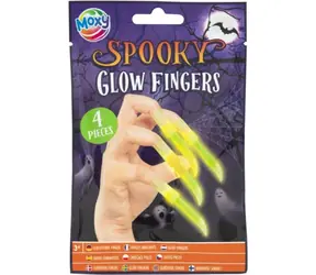 MOXY Halloween Leuchtnägel / Kostümaccessoire / 4 Stück