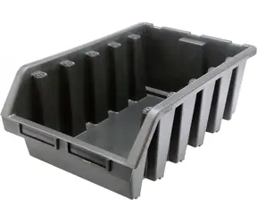 Vorel Aufbewahrungsbox XL schwarz / Aufbewahrungsbox / 333 x 500 x 187 mm / Kunststoff / stapelbar