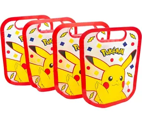 Pokémon -Set mit wiederverschließbaren Beuteln (4 Stück) / Reißverschluss / BPA-frei