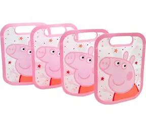 STOR Set wiederverschließbarer Beutel Peppa Pig / Beutel / 4 Stück / Reißverschluss / BPA-frei