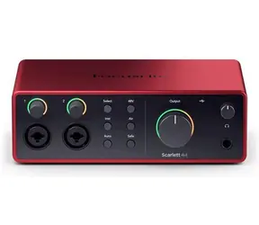 Focusrite Scarlett 4i4 4. Generation / Audio-Interface / USB-C / 4 Eingänge / 4 Ausgänge