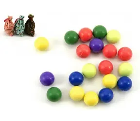 TEDDIES Unzerbrechliche Murmeln / Brettspiel / 20 Stück /  15 mm / Farbmix