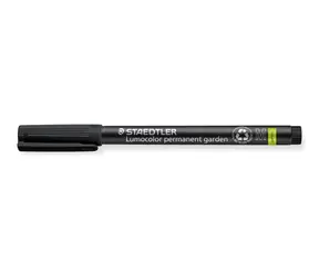 Staedtler Lumocolor Gartenmarker schwarz / Marker / Permanent / 1 mm / wasserfest