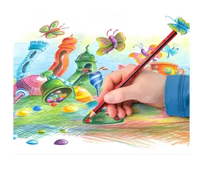 Staedtler Noris Colour 187 C6 / Buntstifte / 6 Stück / sechseckig / bruchsichere Mine