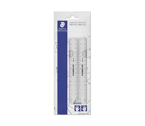 Staedtler Transparentes Lineal 15 cm / Lineal / Kunststoff / 2 Stück
